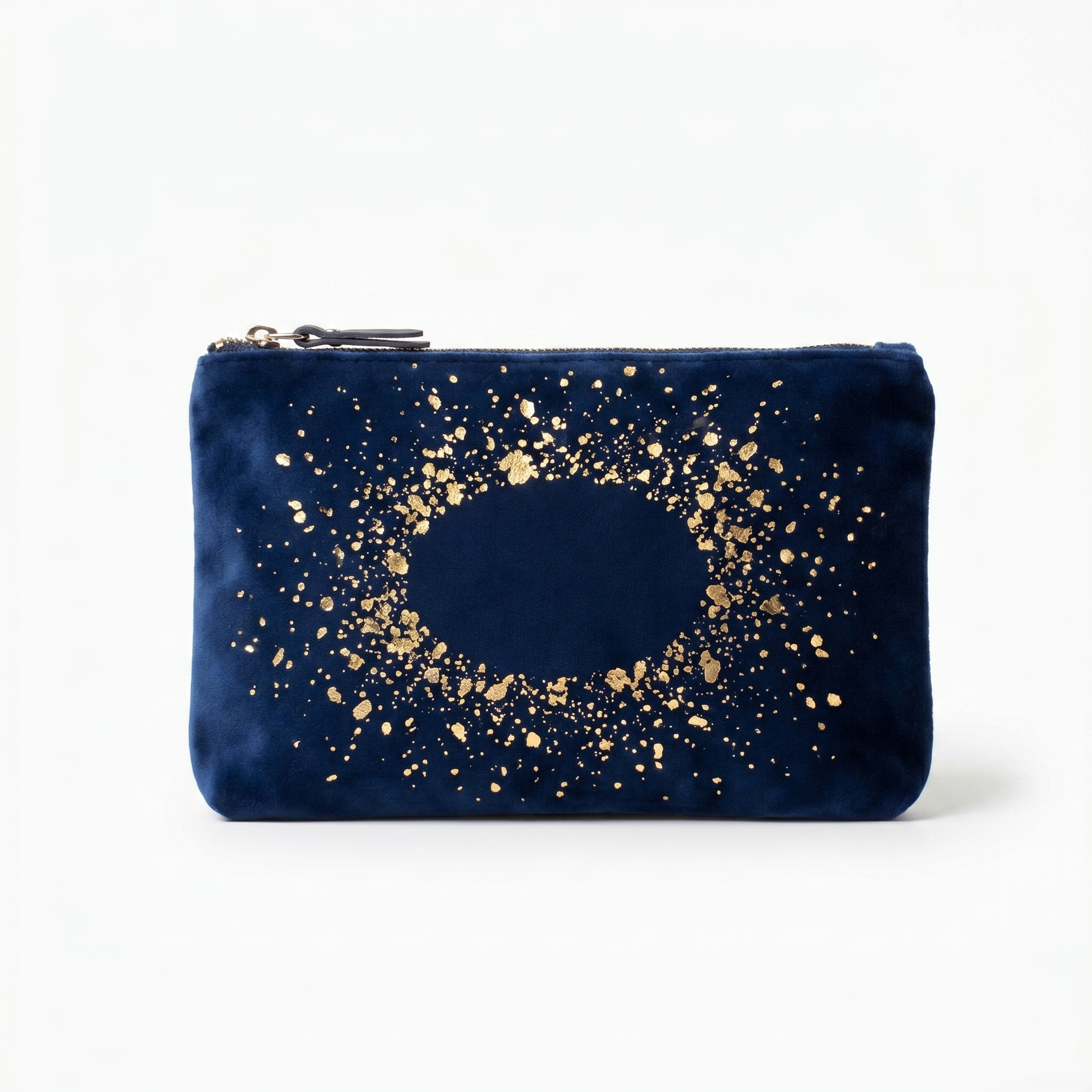 Make-up bag gold splash